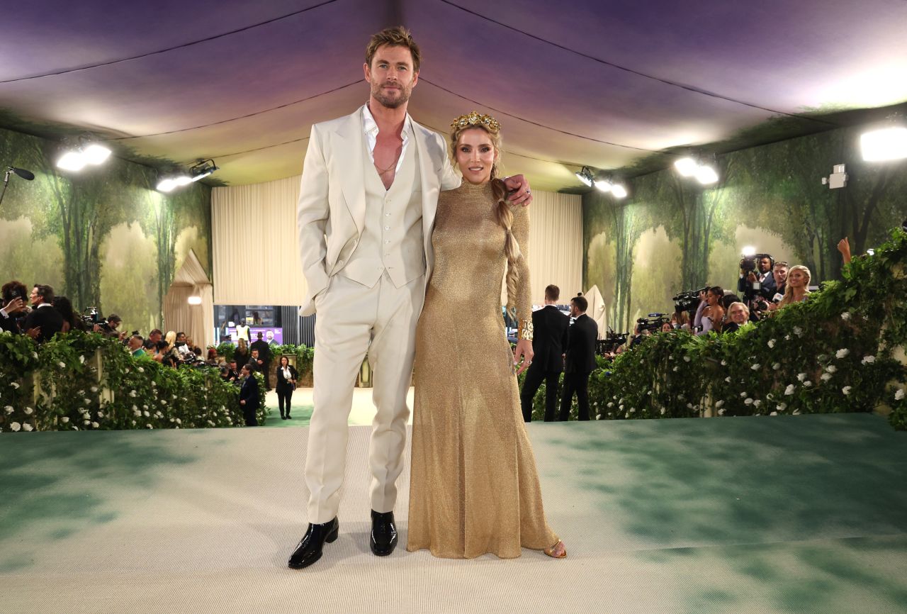 Elsa Pataky and Chris Hemsworth at Met Gala 2024 in New York City11 ...